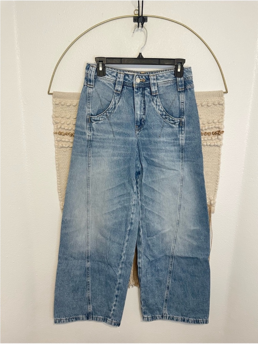 Anthropologie Pilcro High-Rise Tapered Barrel Jeans 25